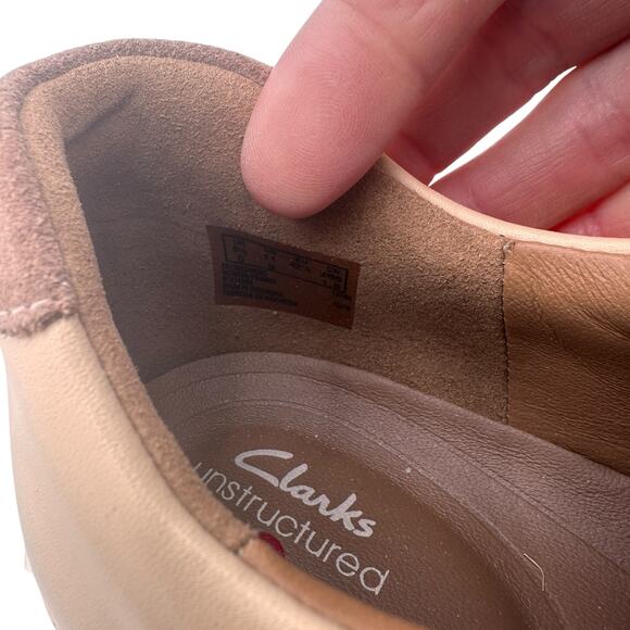 Clarks Un Maui Women's Striped Leather Unstructured Lace Shoes Size 11 - Picture 10 of 11